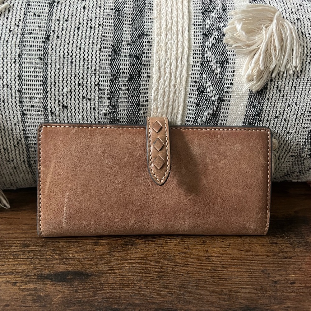 Frye Tan Reed Slim Wallet